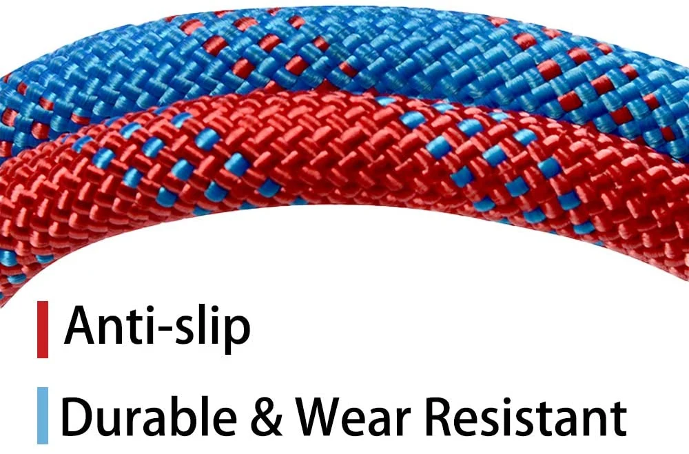 Secure and Stable Braided Polyester Static Climbing Rope