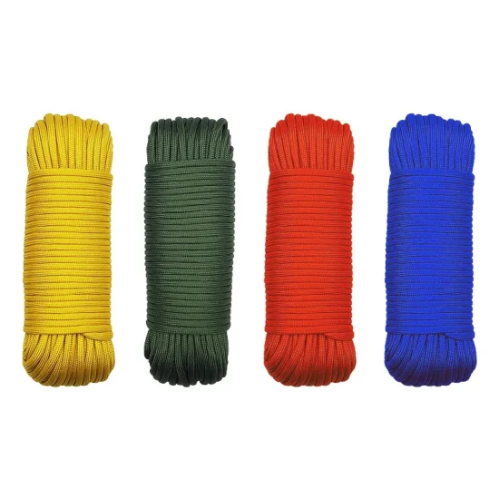 3mm 4mm 5mm Type IV 750 Lb 50+ Colors Bracelet Camping Hiking Tent Polyester Rope 750 Pounds Paracord Parachute Cord